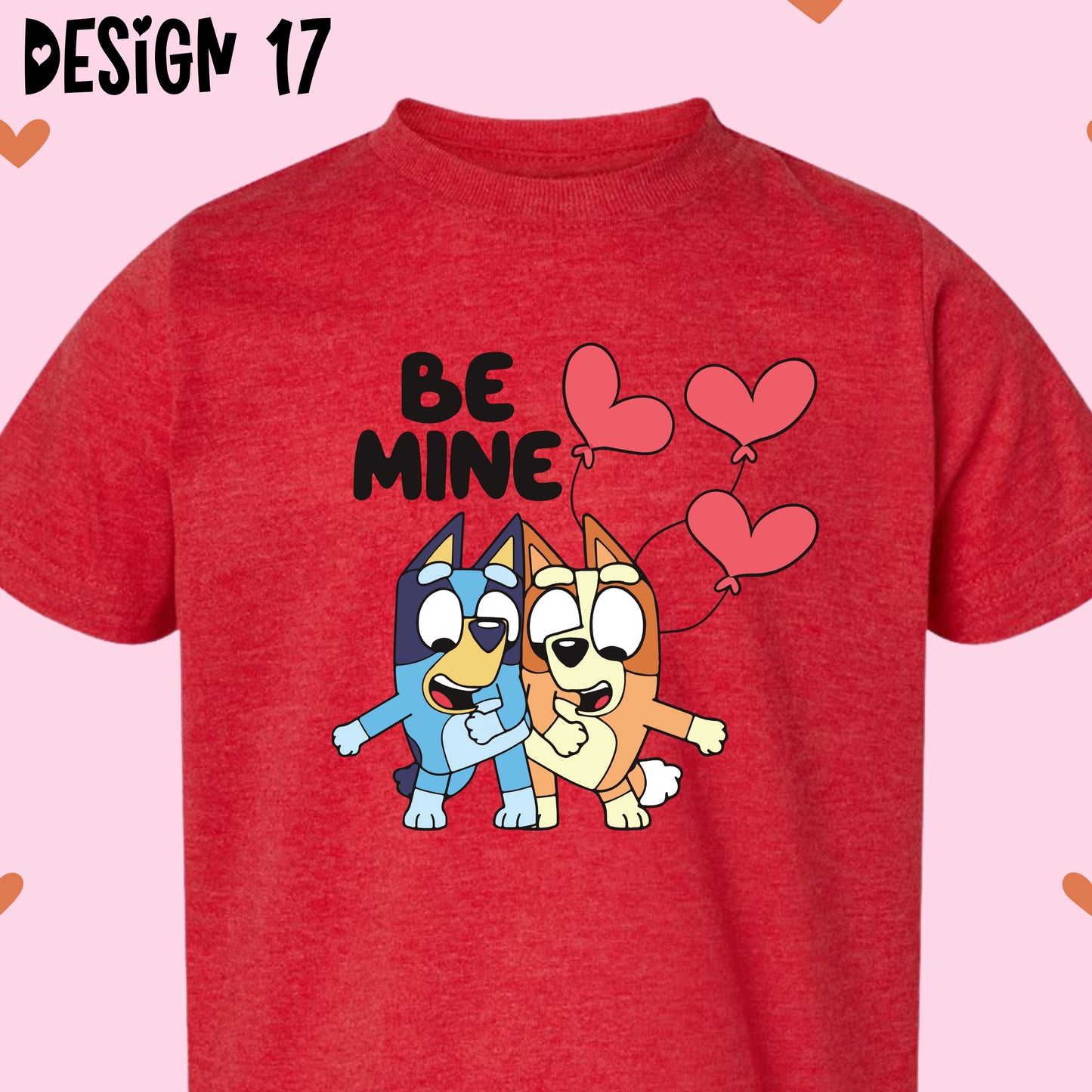 Blue Dog Valentine's Day T-Shirts (Multiple Design Options)