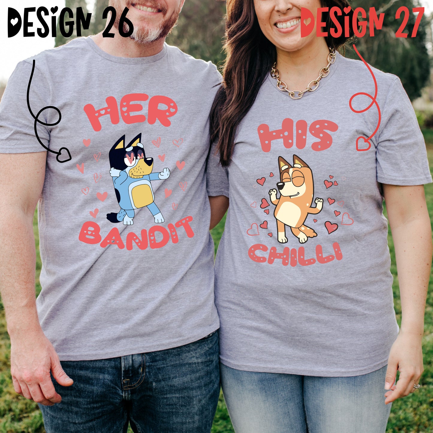 Blue Dog Valentine's Day T-Shirts (Multiple Design Options)