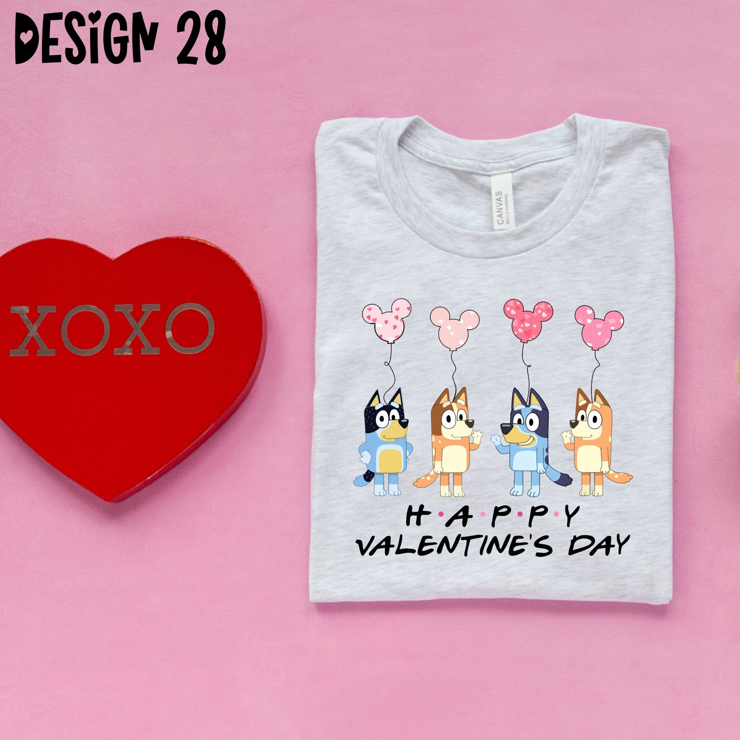 Blue Dog Valentine's Day T-Shirts (Multiple Design Options)