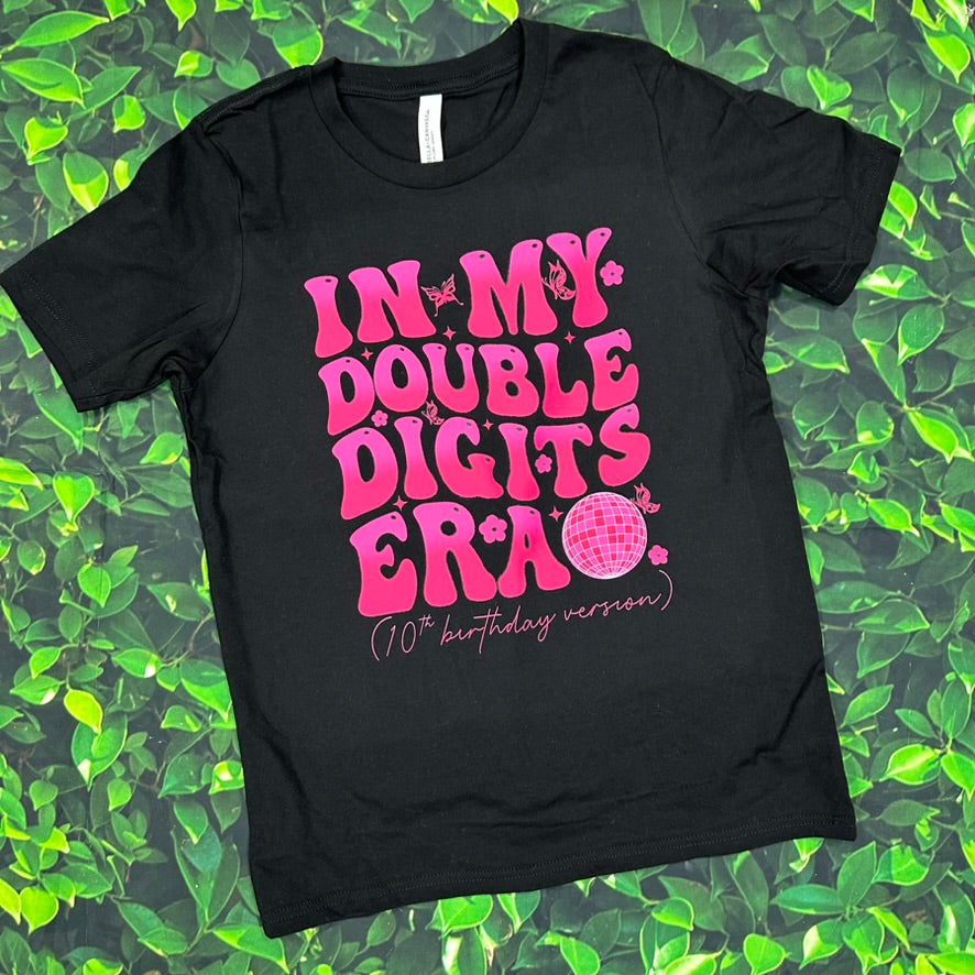 In My Double Digits Era - Youth Birthday Tee