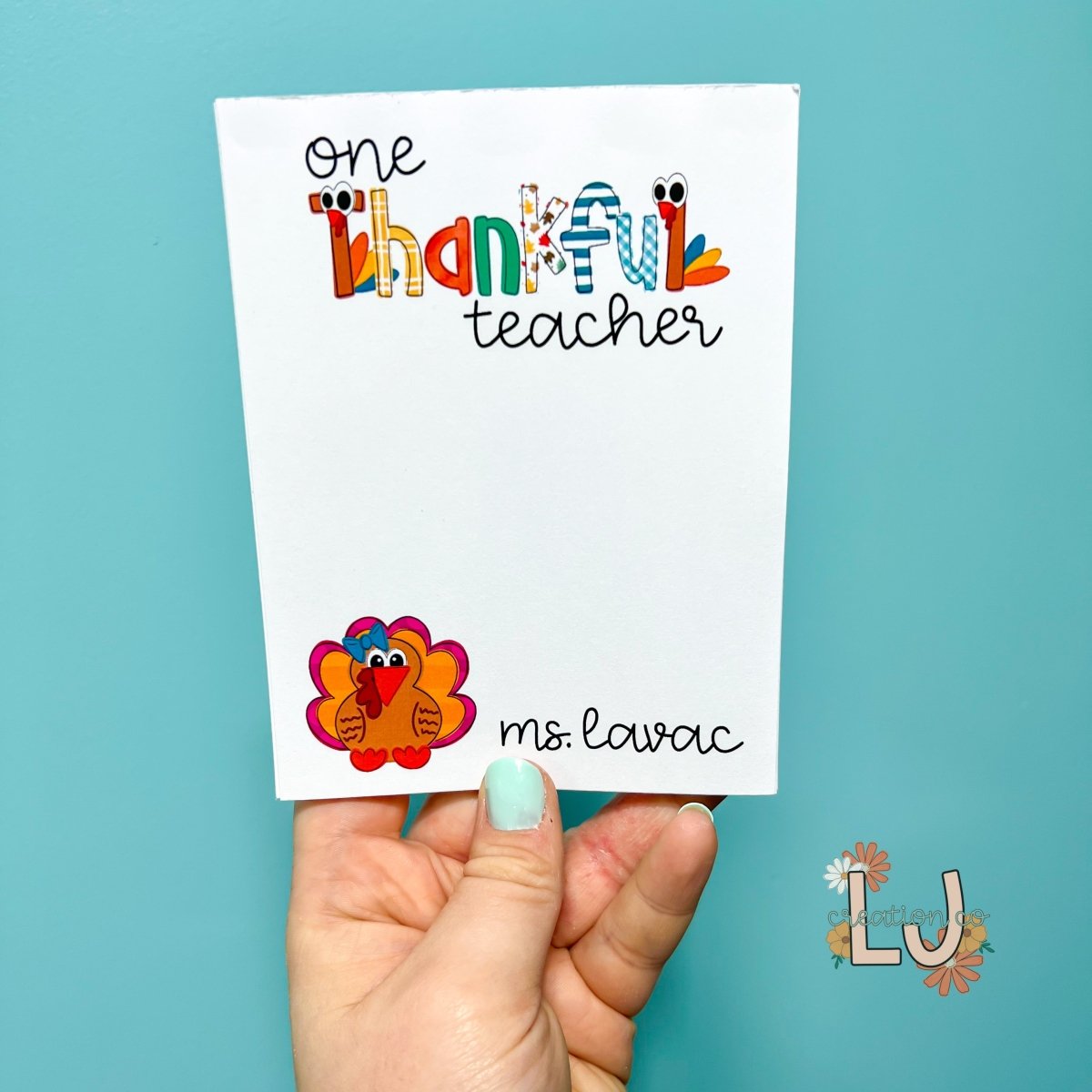 Thankful Teacher Notepads