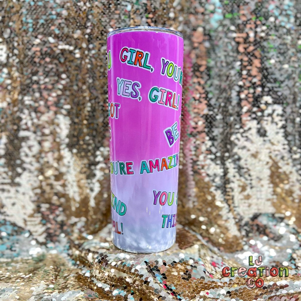 Positive Girl Power Affirmations 20oz Tumbler