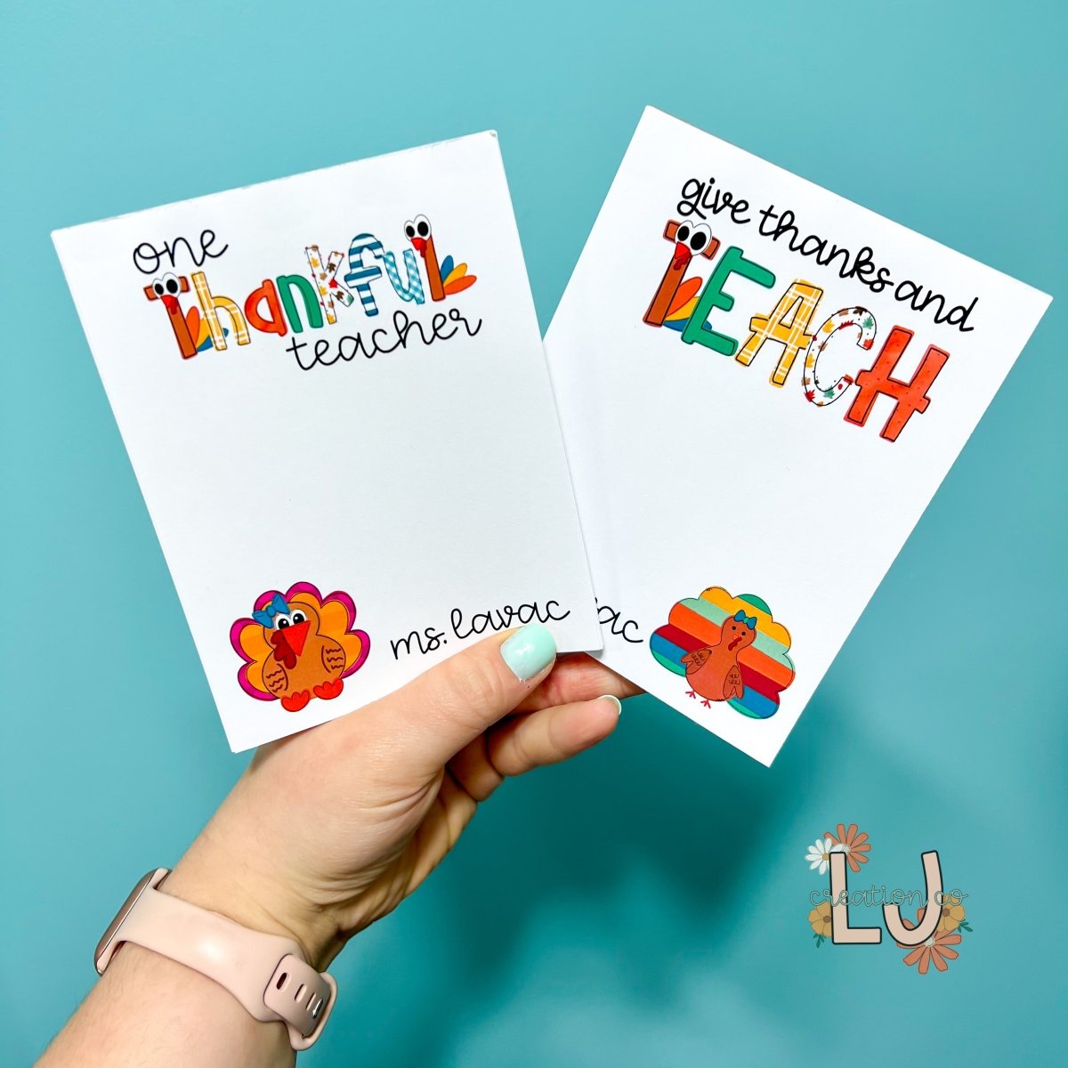 Thankful Teacher Notepads