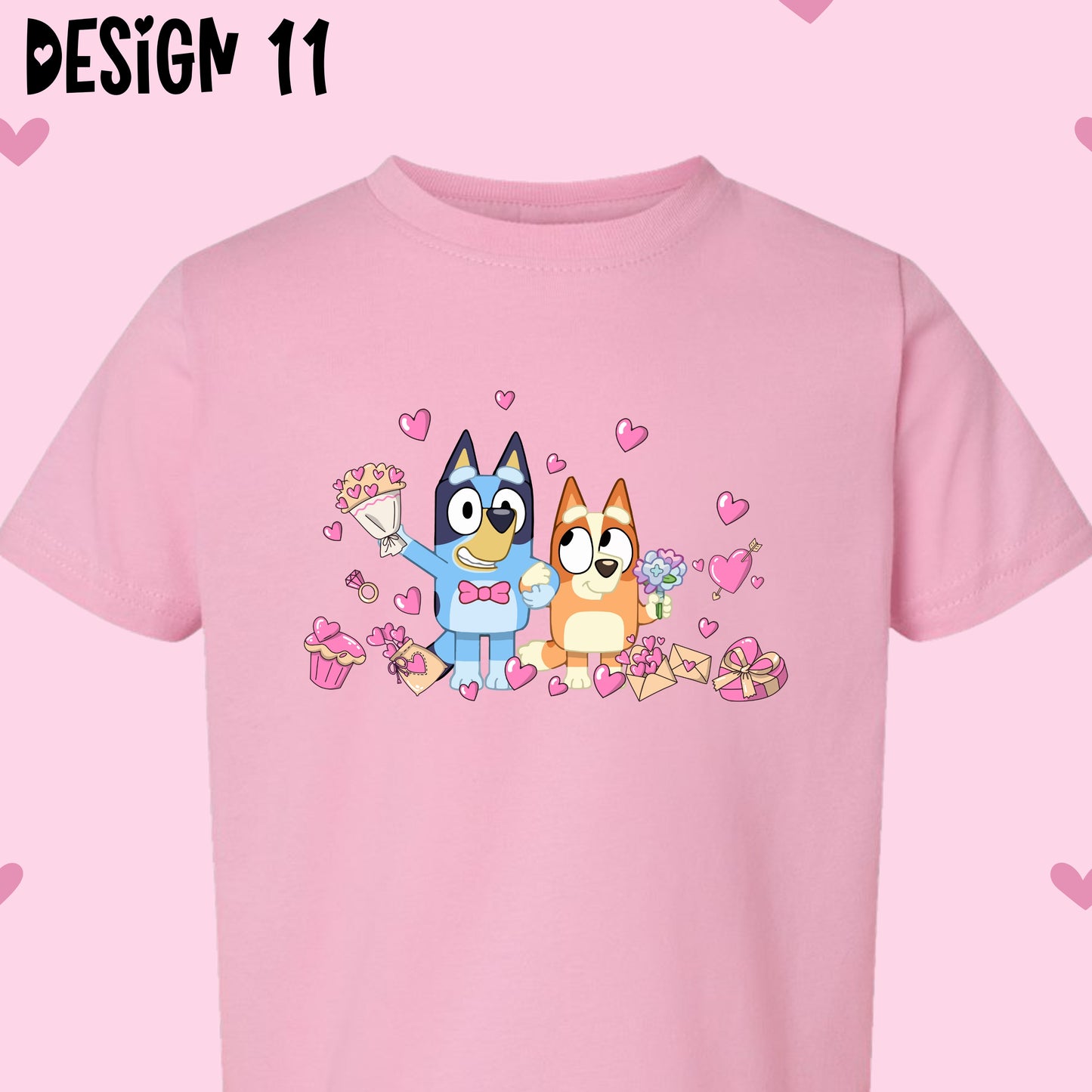 Blue Dog Valentine's Day T-Shirts (Multiple Design Options)