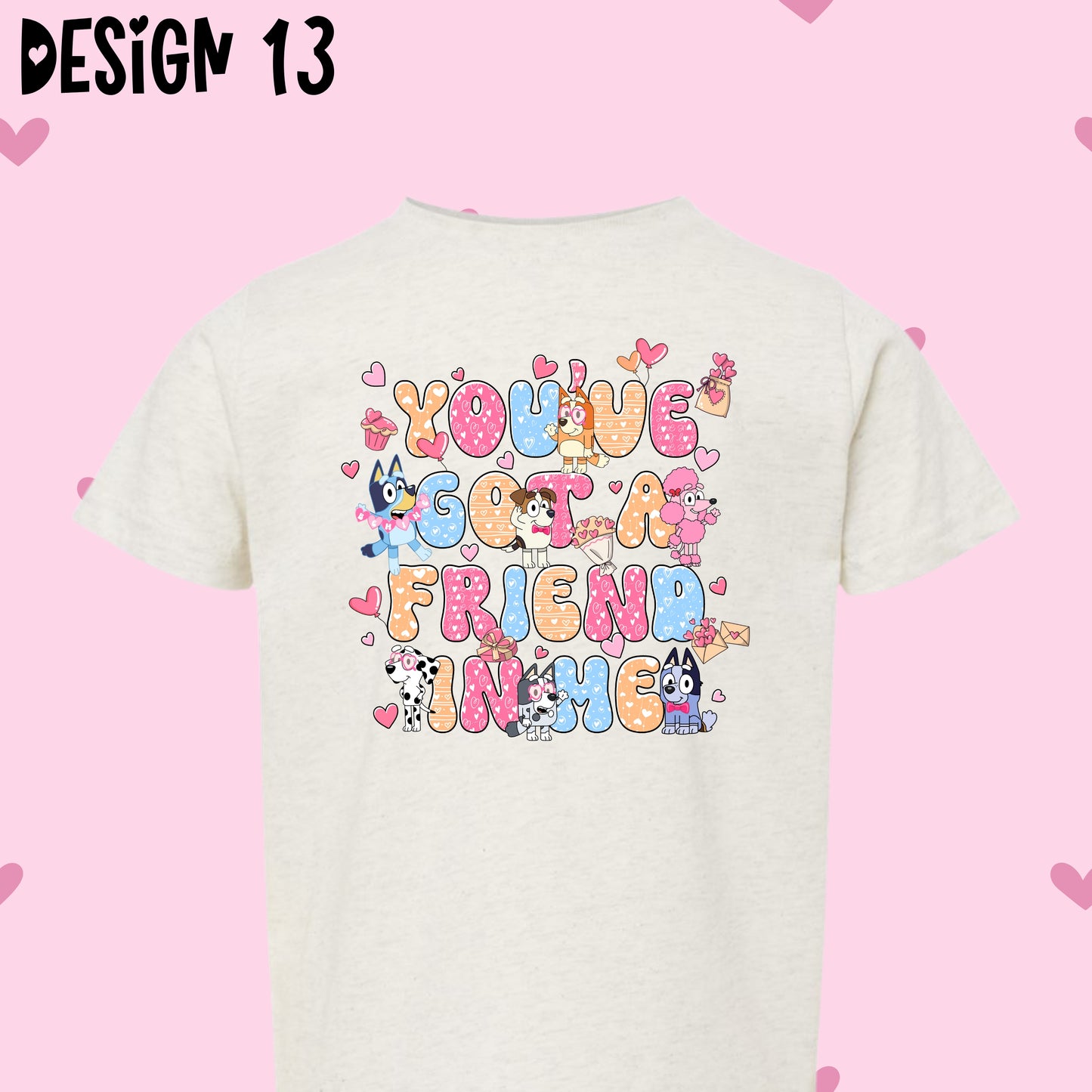Blue Dog Valentine's Day T-Shirts (Multiple Design Options)