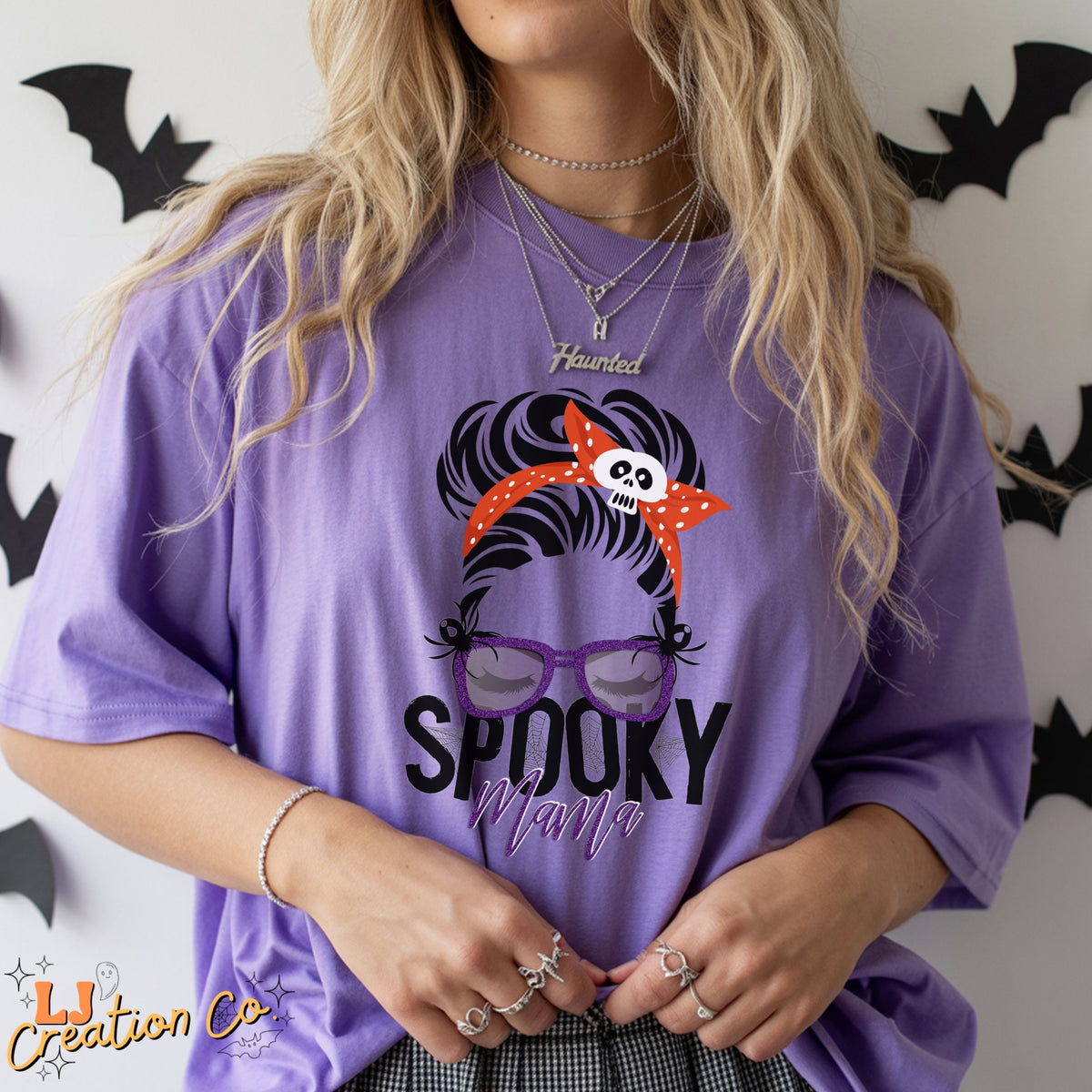 Spooky Mama Halloween T-Shirt – Messy Bun Mom Tee
