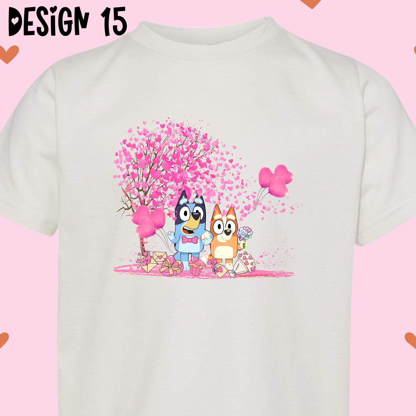 Blue Dog Valentine's Day T-Shirts (Multiple Design Options)