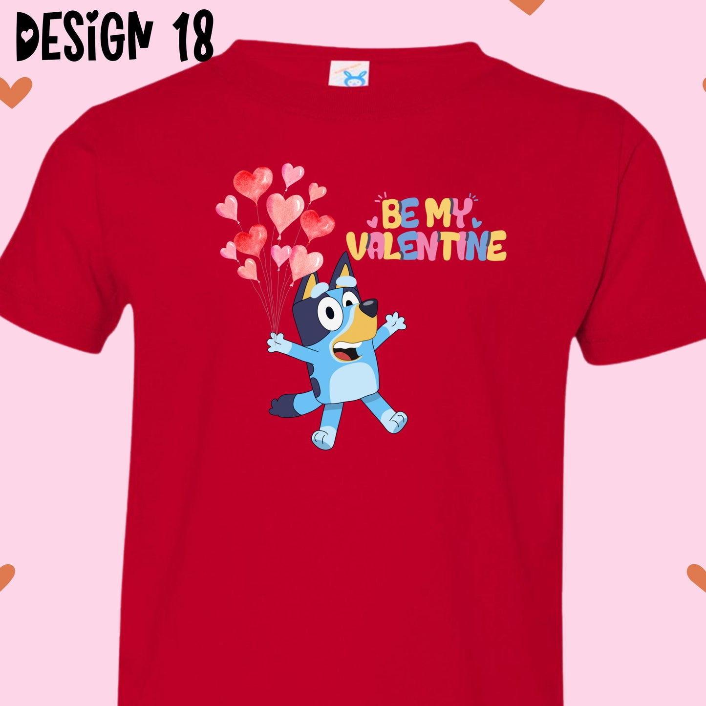 Blue Dog Valentine's Day T-Shirts (Multiple Design Options)