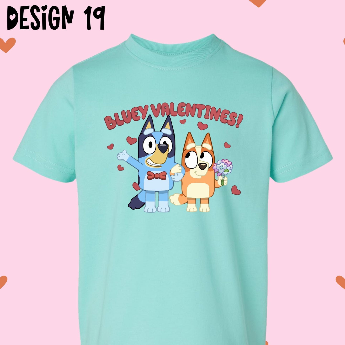 Blue Dog Valentine's Day T-Shirts (Multiple Design Options)