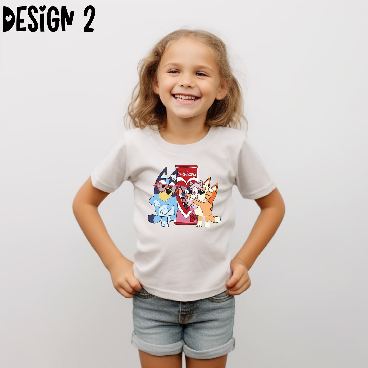 Blue Dog Valentine's Day T-Shirts (Multiple Design Options)