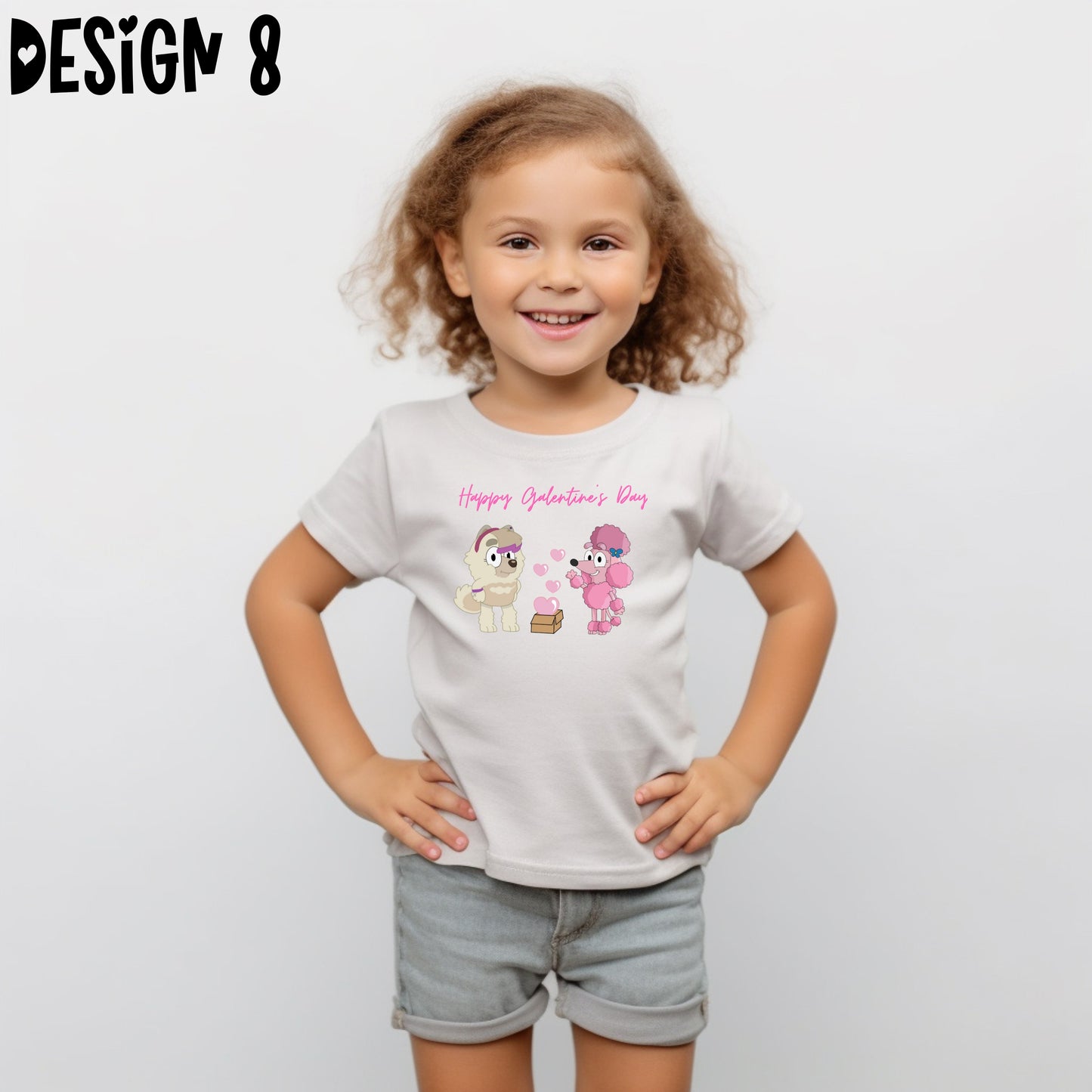 Blue Dog Valentine's Day T-Shirts (Multiple Design Options)