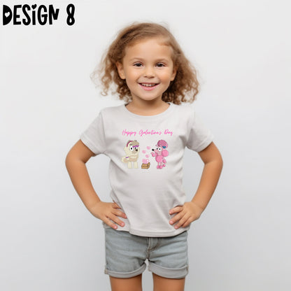 Blue Dog Valentine's Day T-Shirts (Multiple Design Options)