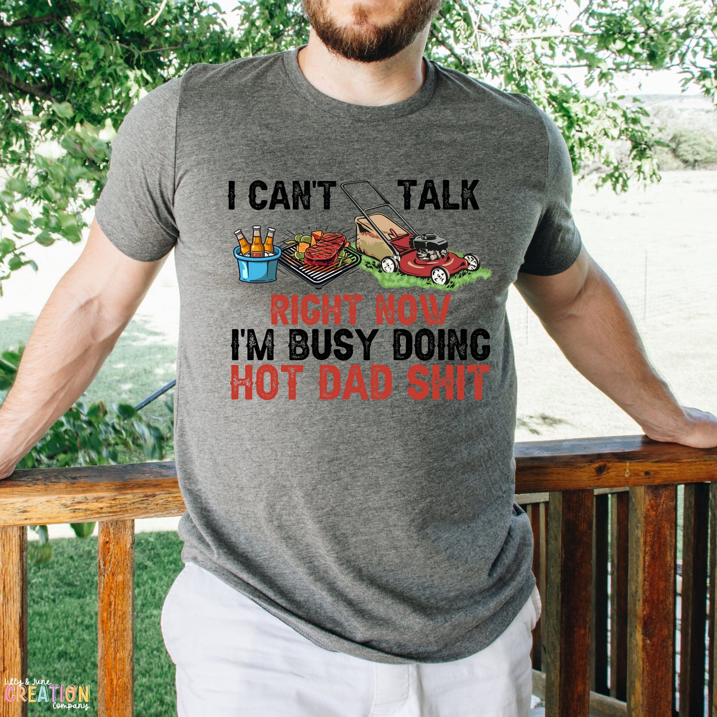 I can't talk right now. I'm busy doing Hot Dad Shit.
