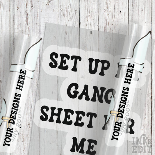 Direct To Film Transfers - Setup my gang sheet for me