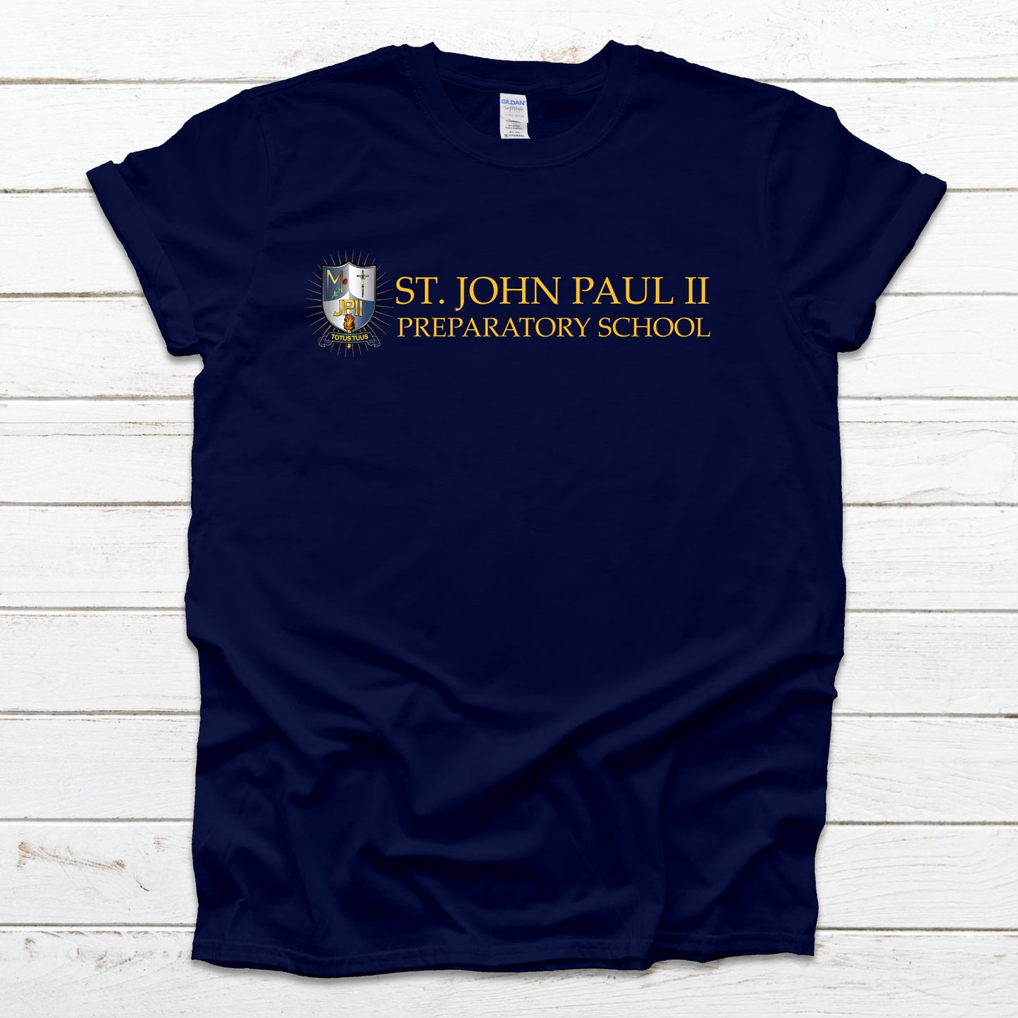 St. John Paul II Prep School Navy Tee