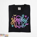 Spooky Neon Ghost Comfort Colors Halloween Shirt