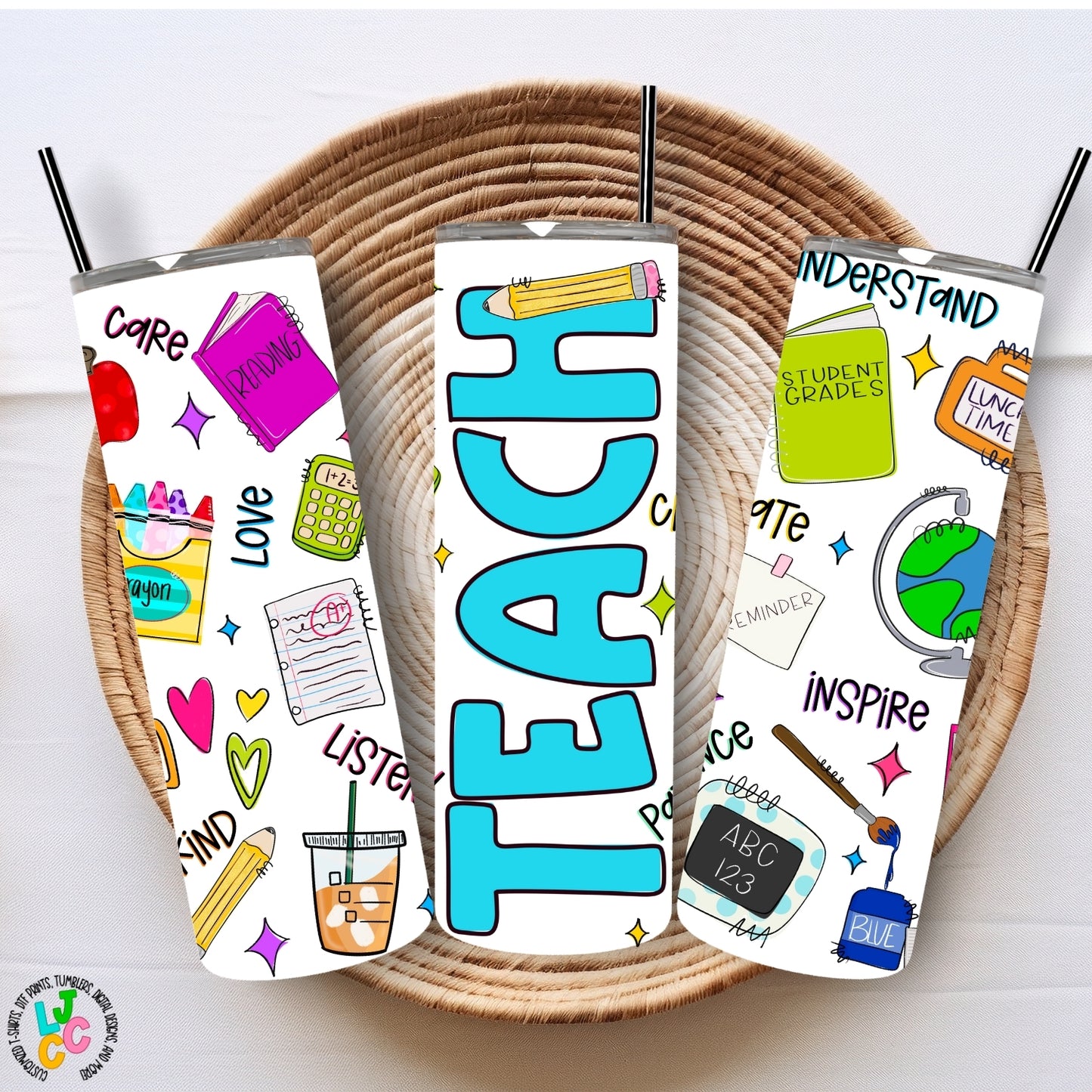 Teach Collage Tumbler
