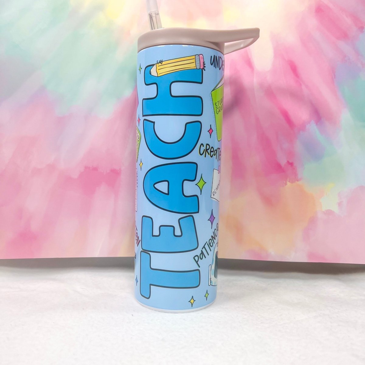Teacher Collage 20-oz. Sports Water Bottle