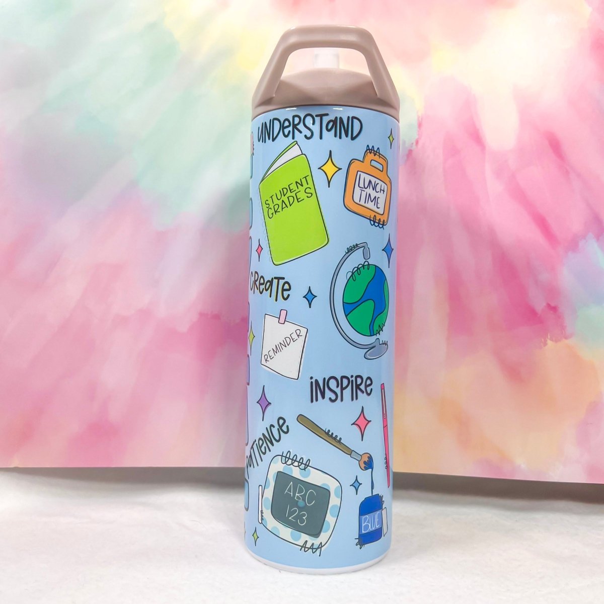 Teacher Collage 20-oz. Sports Water Bottle