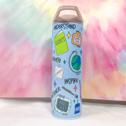 Teacher Collage 20-oz. Sports Water Bottle