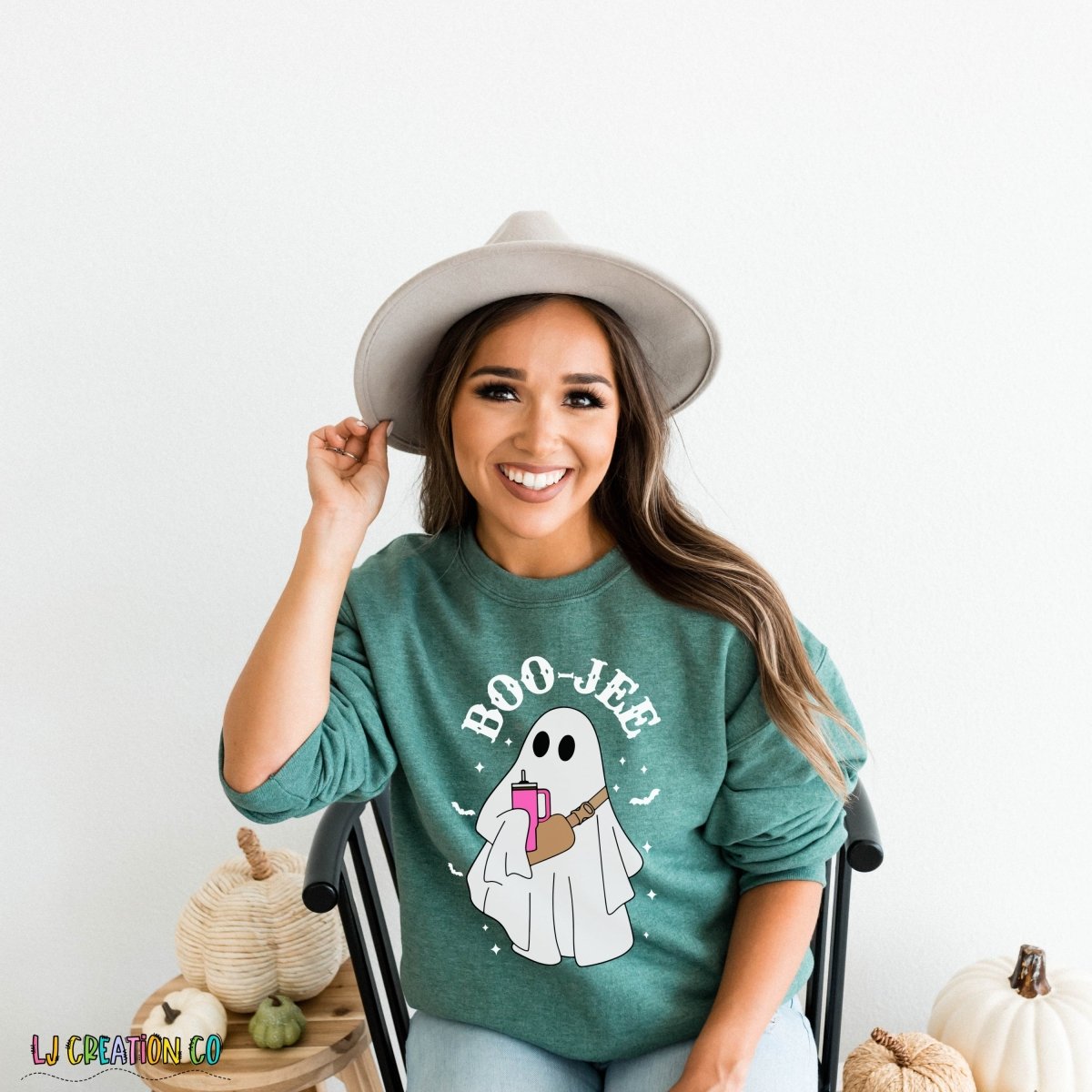 Boo-Jee Ghost Halloween Sweatshirt